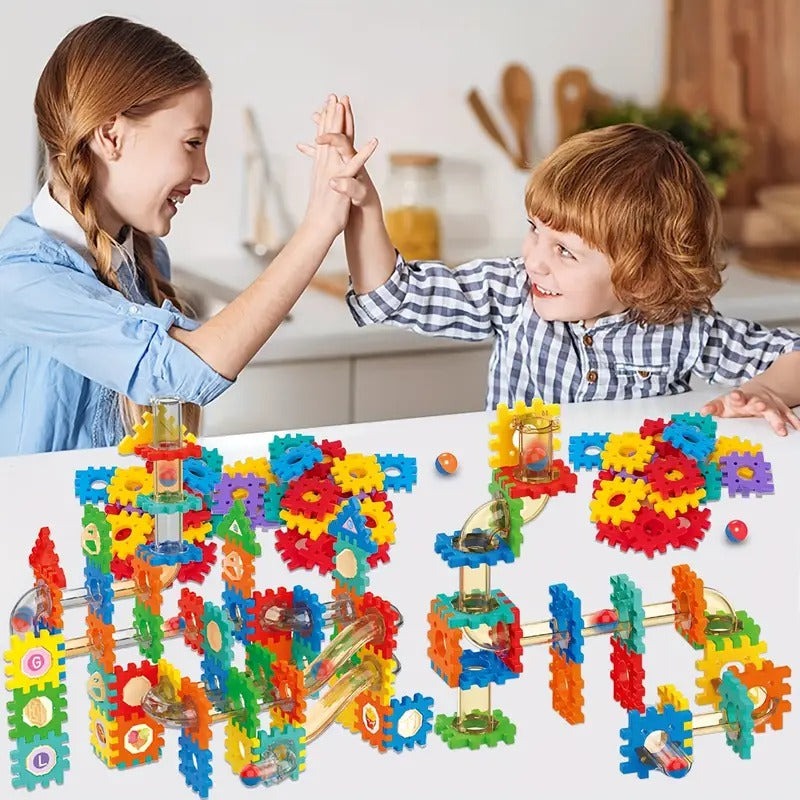 Pipeline Rolling Marble Ball Interlocking Blocks 182 pcs - 041