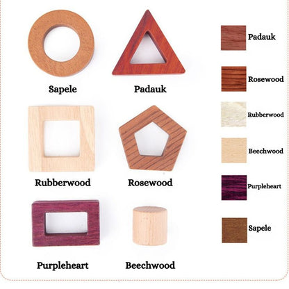 Premium Natural Wood Educational Toy Set