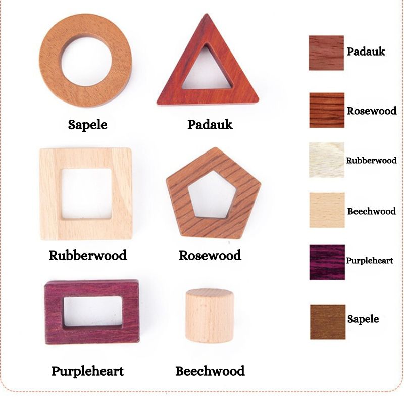 Premium Natural Wood Educational Toy Set