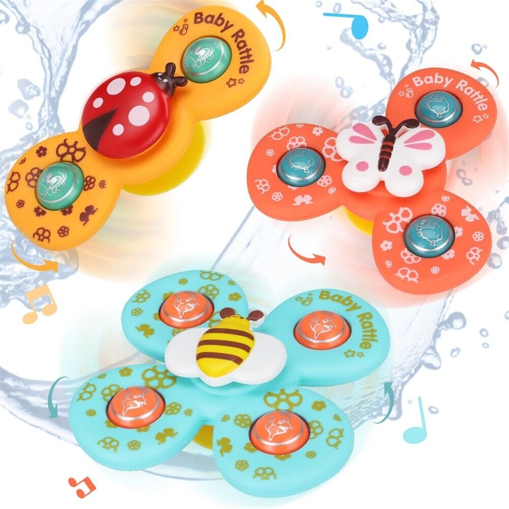 Suction Cup Activity Spinner Toy 3 pieces - 329