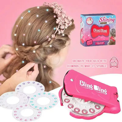 Kit de coiffure avec pierres scintillantes SparklySnaps™ - Ajoute instantanément de l'éclat à toutes les coiffures