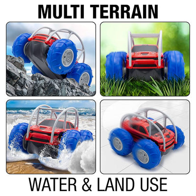 Fidtoy Amphibious Stunt RC Car – All Terrain Remote Control Toy for Kids 8+