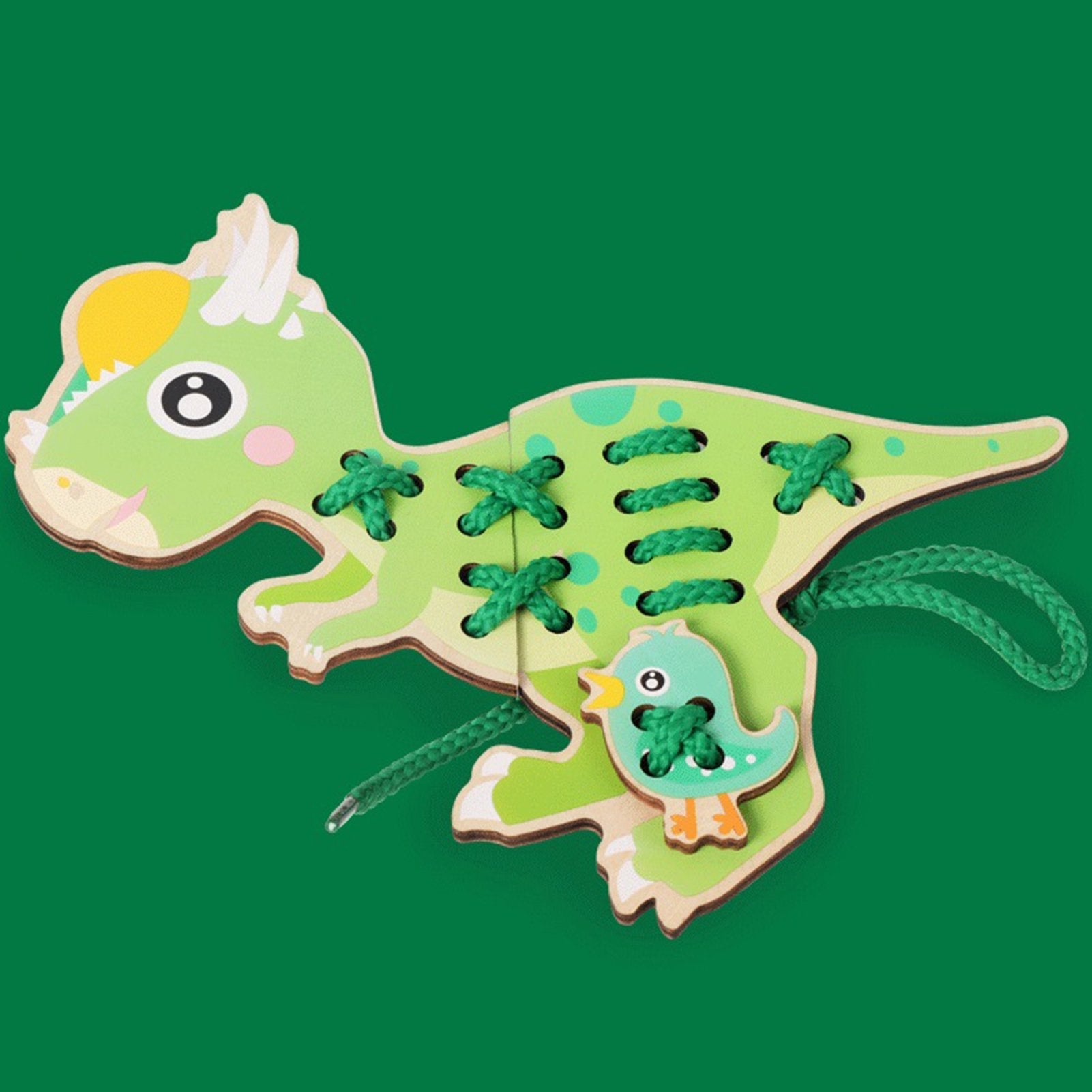Tableros para ensartar con dinosaurios