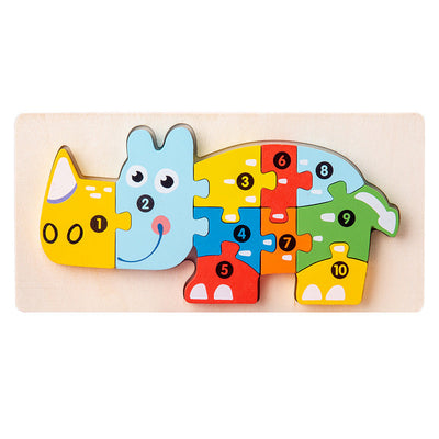 Fidtoy Puzzle en bois d'association de formes pour tout-petits, enfants autistes, jouet calme, puzzle Montessori, jouet éducatif, jeu de motricité fine