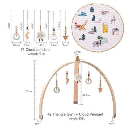 Wooden Baby Fitness Gym Frames