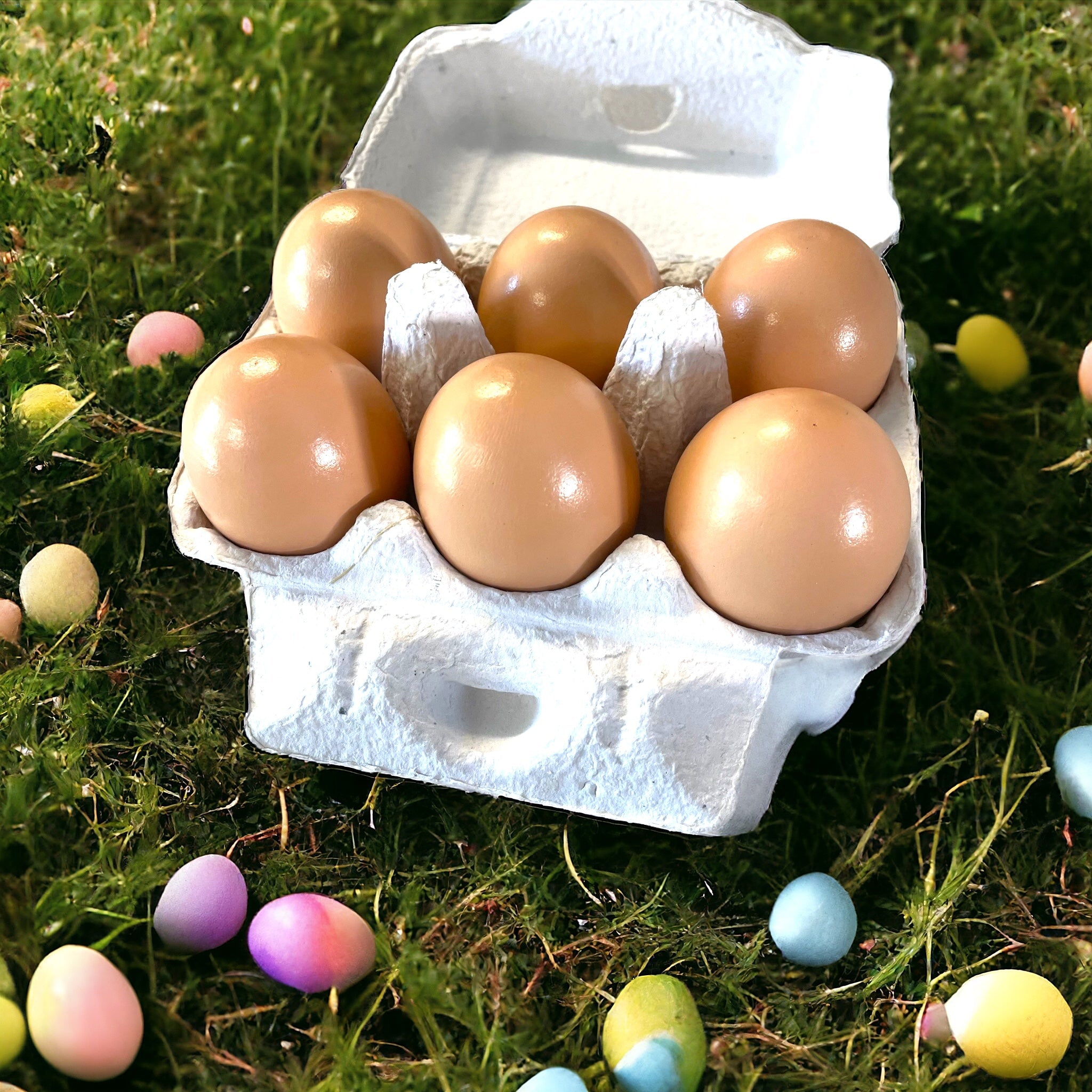 Jumbo Solid Wooden Egg Natural Finish DIY Craft Egg