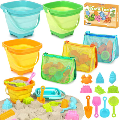 Ensemble de 30 jouets de plage pliables pour enfants de 3 à 10 ans