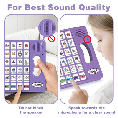 Fidtoy AAC Communication Device for Autism - Bilingual Speech Aid for Toddlers