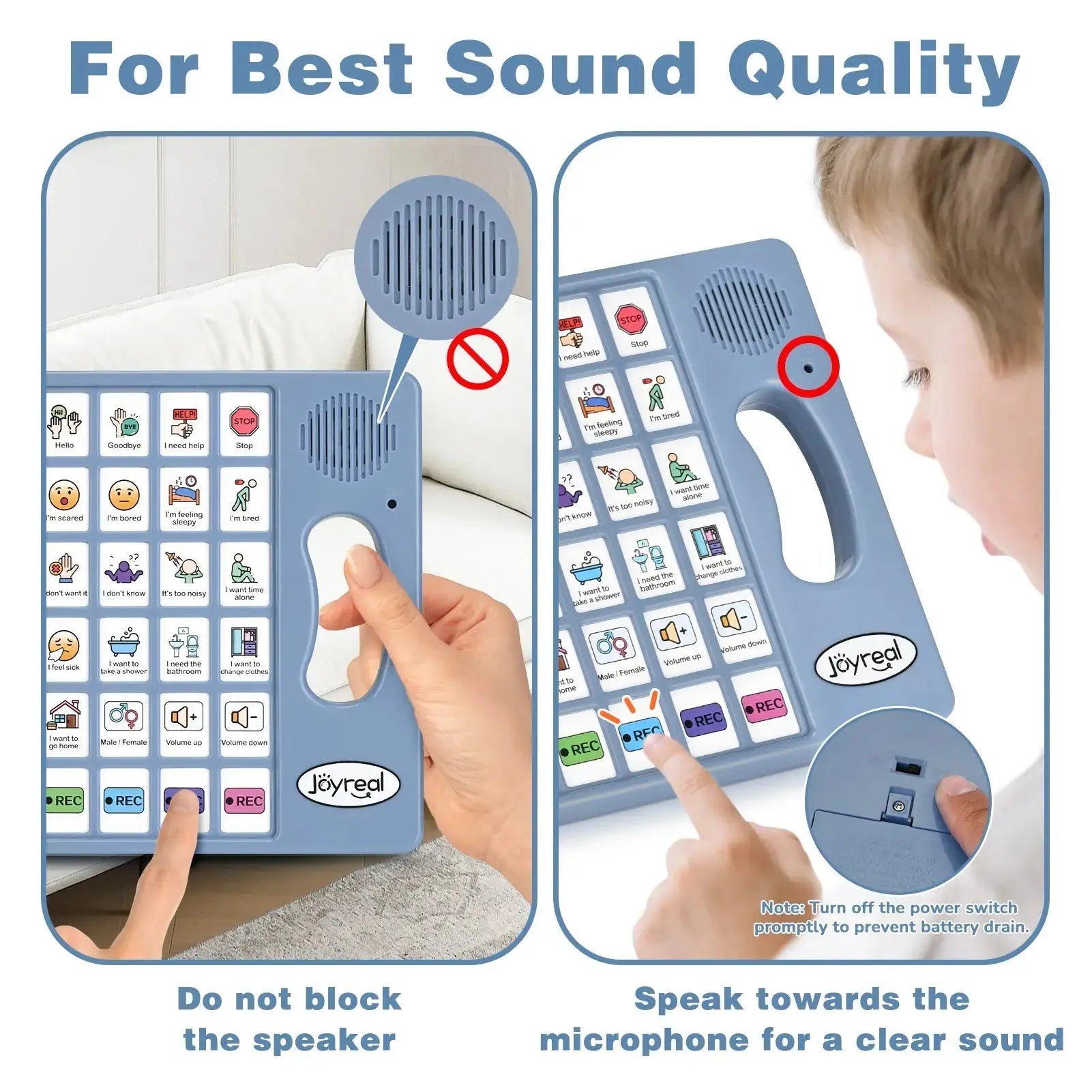Fidtoy AAC Communication Device for Autism Support