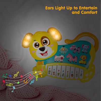 Fidtoy Dog Piano Musical Toy for Babies 0-36 Months