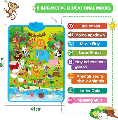 Animal Alphabet Fun Learning Talking Poster - G02