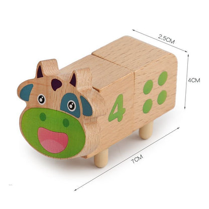 Fun Montessori Teaching Aids Children's Early Education Puzzle