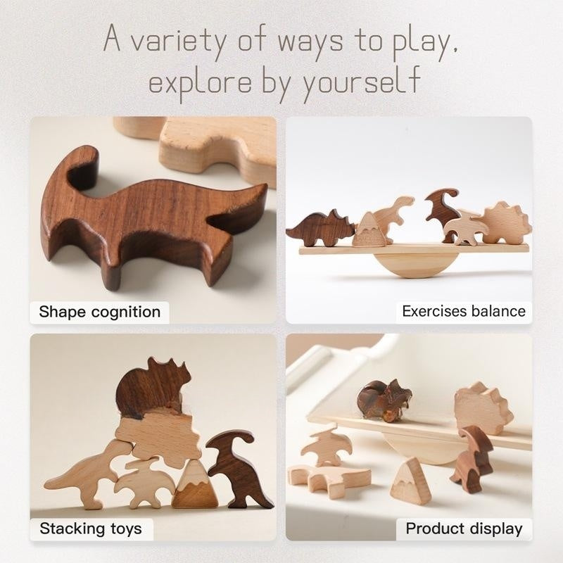 Wooden Forest Animal Balance Seesaw