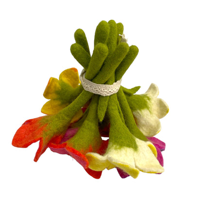 Montessori Felt Flowers Bouquet Toddler Sensory Play Toy