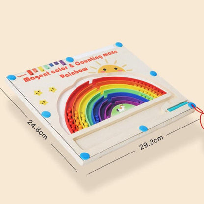 Rainbow Magnetic Board - Critical Thinking and Fine Motor Skills