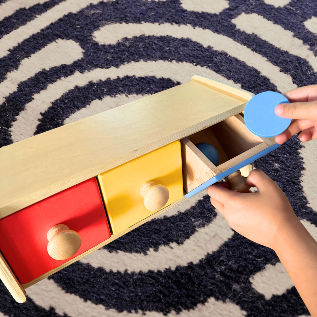 Montessori Box with Bin Toddler Activity Toy