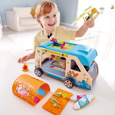 "Fidtoy Camper Van Playset - Imaginative Toy for Toddlers