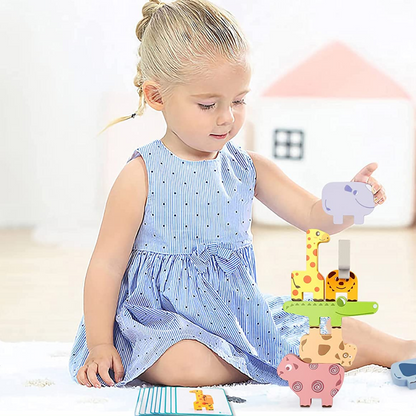 Animal Stacking™ - Verbetert het herkenningsvermogen - Stapelspel