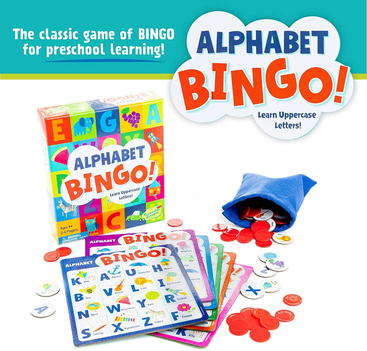 Alphabet Bingo Recognition Uppercase Letter - 8020