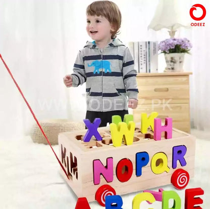 Alphabet Sorting Wooden Car