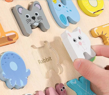 Animal Alphabet Learning Board : ACCELERATE Letter Recognition