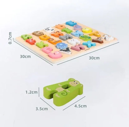 Animal Alphabet Learning Board : ACCELERATE Letter Recognition