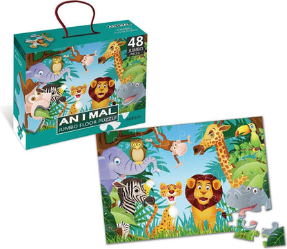 Animal world Jumbo Floor Puzzles - 48 pieces