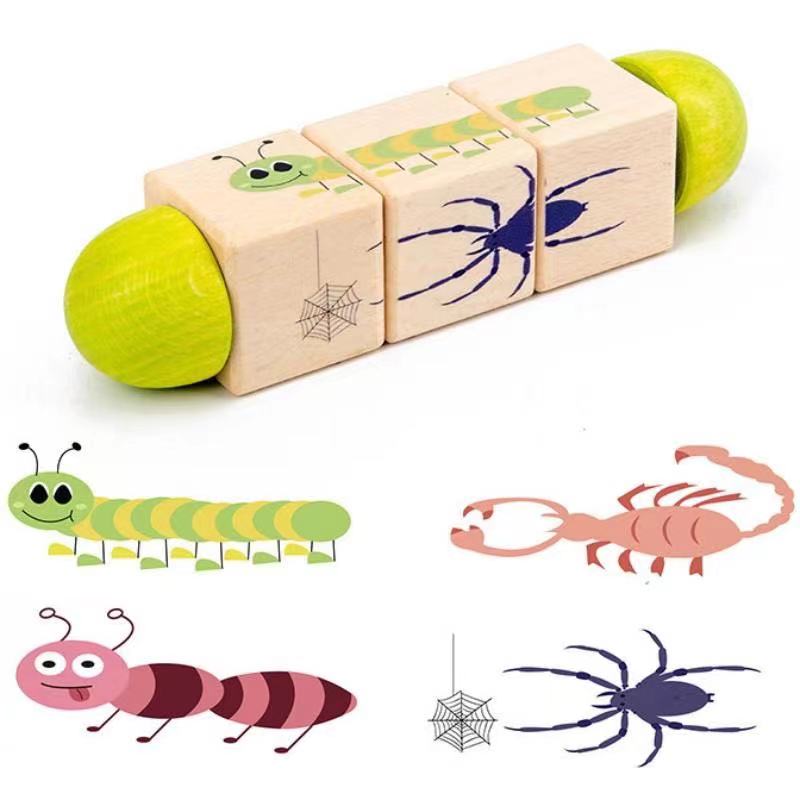 Wooden Rotating Animal Puzzle - Best Montessori Toys