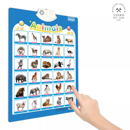 Animals Recognition Chart with Sound for Kids - 906