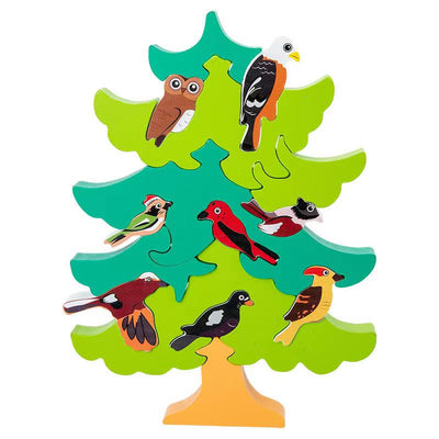 Casse-tête d'oiseaux australiens / européens - Jouets de motricité fine