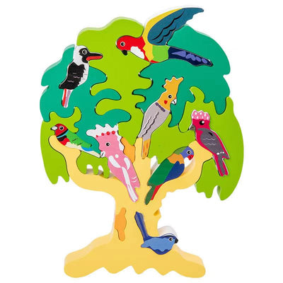 Casse-tête d'oiseaux australiens / européens - Jouets de motricité fine