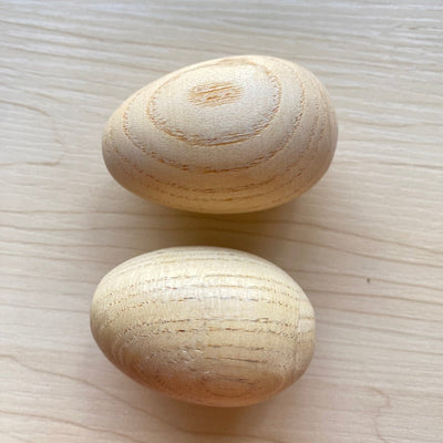 Lot de 10 œufs maracas en bois - Instrument de musique