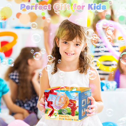 Dinosaur Portable Automatic Bubble Maker Colourful Big Bubble Summer Indoor Outdoor Toys for Kids