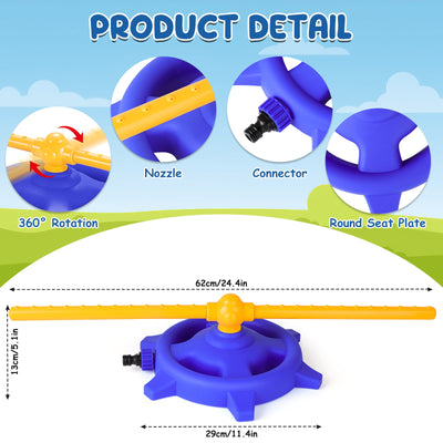 Yard Outdoor Activities Water Sprinklers Summer Toy for Kids Sprays Outside Garden Lawn Water Toys for Boys Girls Activities Backyard Game