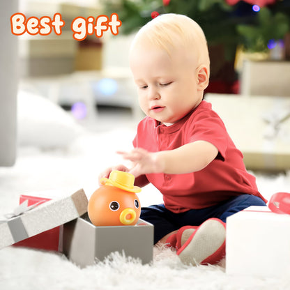 Orange Octopus Sensory Finger Toy Perfect Gift for Kids Sensory Animal Toys Musical and Sound Toys