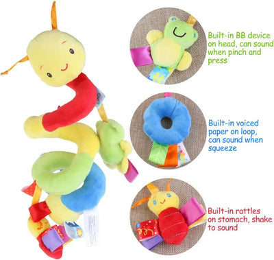 Baby Mobile Snake™ - Voor aan de kinderwagen of autostoeltje - Grijpspeelgoed