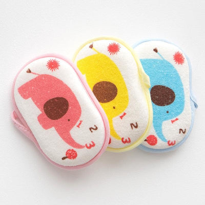 Fidtoy Baby Bath Sponge – Soft Cotton Bath Sponge for Newborn & Infant Bathing