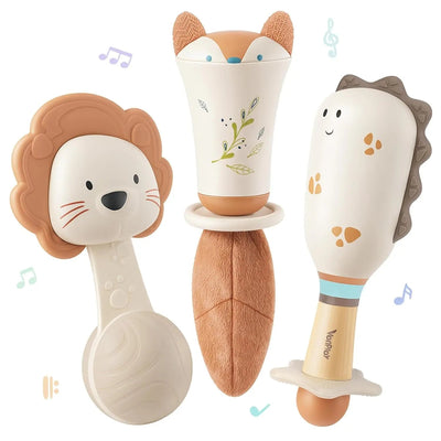 Baby Rattles and Teething Toys Set for Newborns 0–6 Months