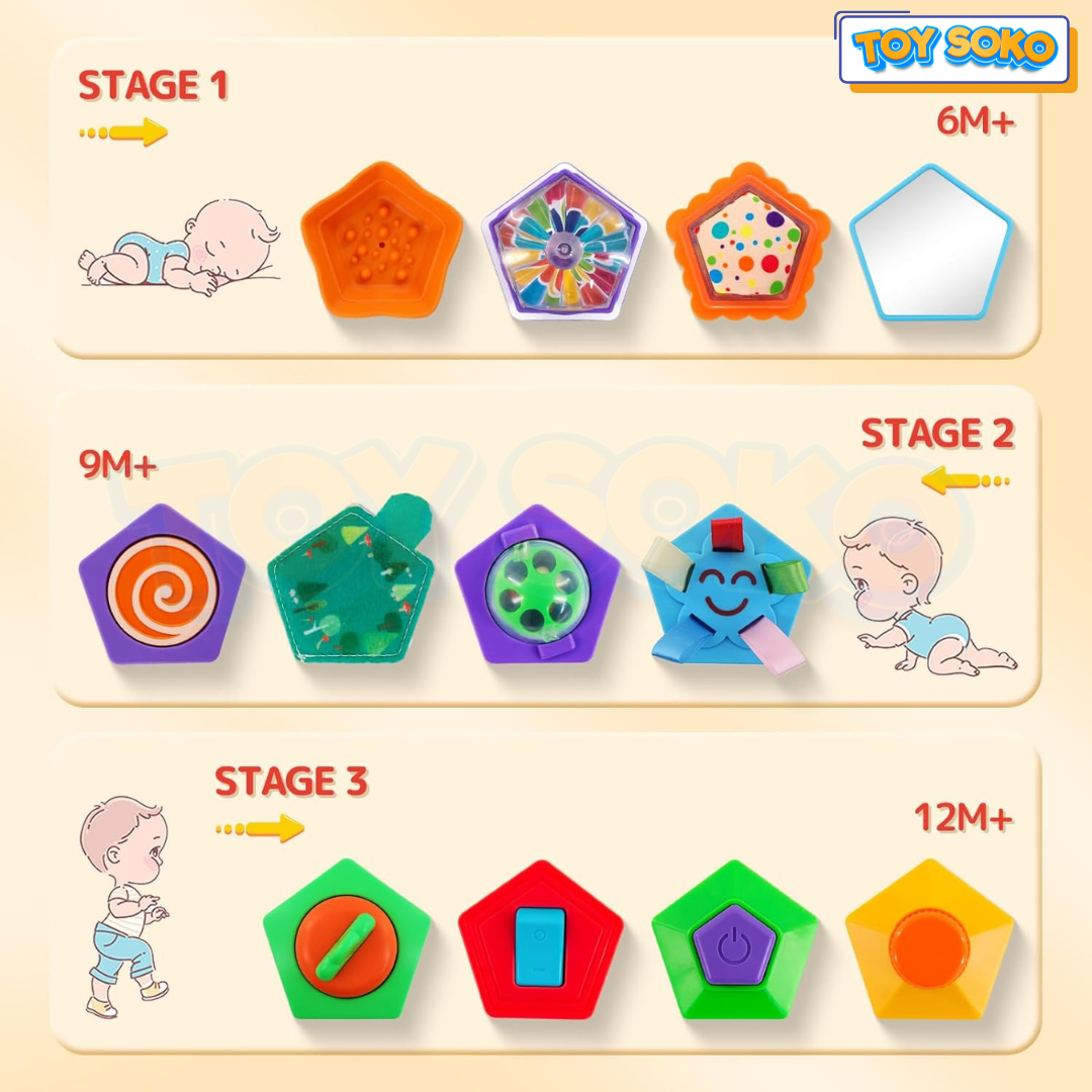 Sensory Toys for Babies – Interactive Activity Cube for Learning