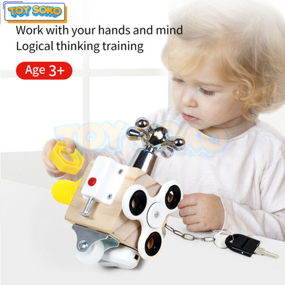 Montessori Activity Cube – Learning Toys for Preschoolers