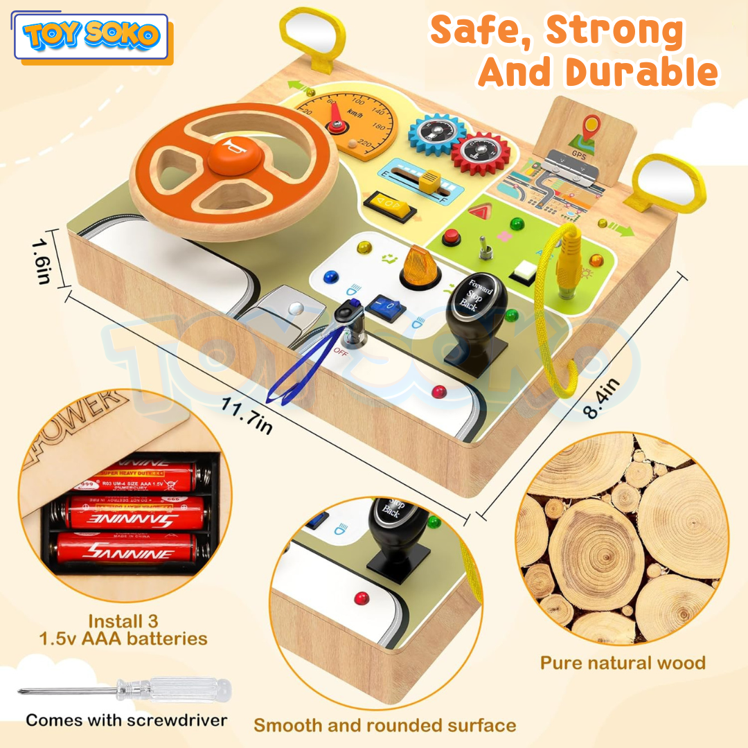 Steering Wheel Circuit Board - Montessori Toys for toddlers