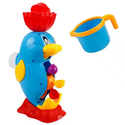 Fidtoy Bathtub Attachment Bathtub Toy – Toddler Waterwheel Bath Toy with Suction Cups for Baby Bath Time Play