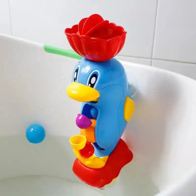 Fidtoy Bathtub Attachment Bathtub Toy – Toddler Waterwheel Bath Toy with Suction Cups for Baby Bath Time Play