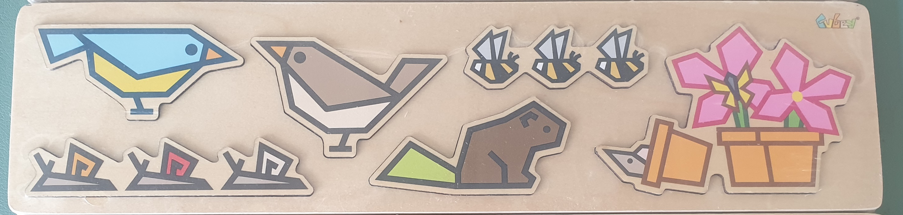 Simple Basic Kids Wooden Puzzles Animals