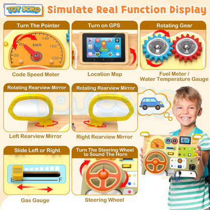 Steering Wheel Circuit Board - Montessori Toys for toddlers