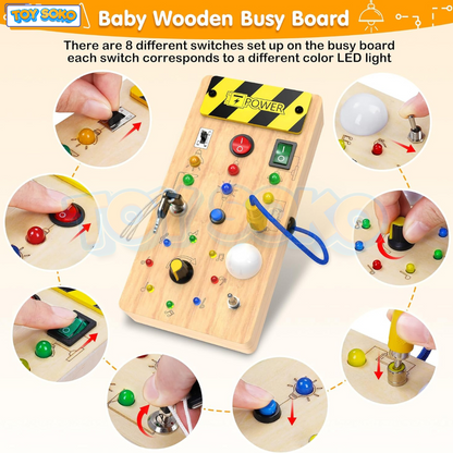LED Light Busy Board – Preschool Brain Development Toys
