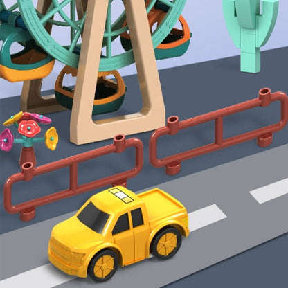 Building Blocks Car Run Set