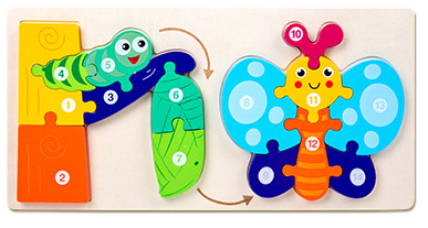 Life Cycle Progression Puzzle Butterfly OR Dinosaur Puzzle