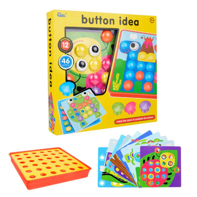 Juego de botones Fidtoy para niños pequeños con botones grandes