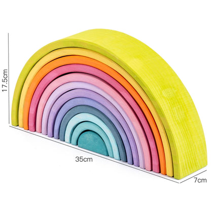 Premium LIMEWOOD Pastel Rainbow Stacker